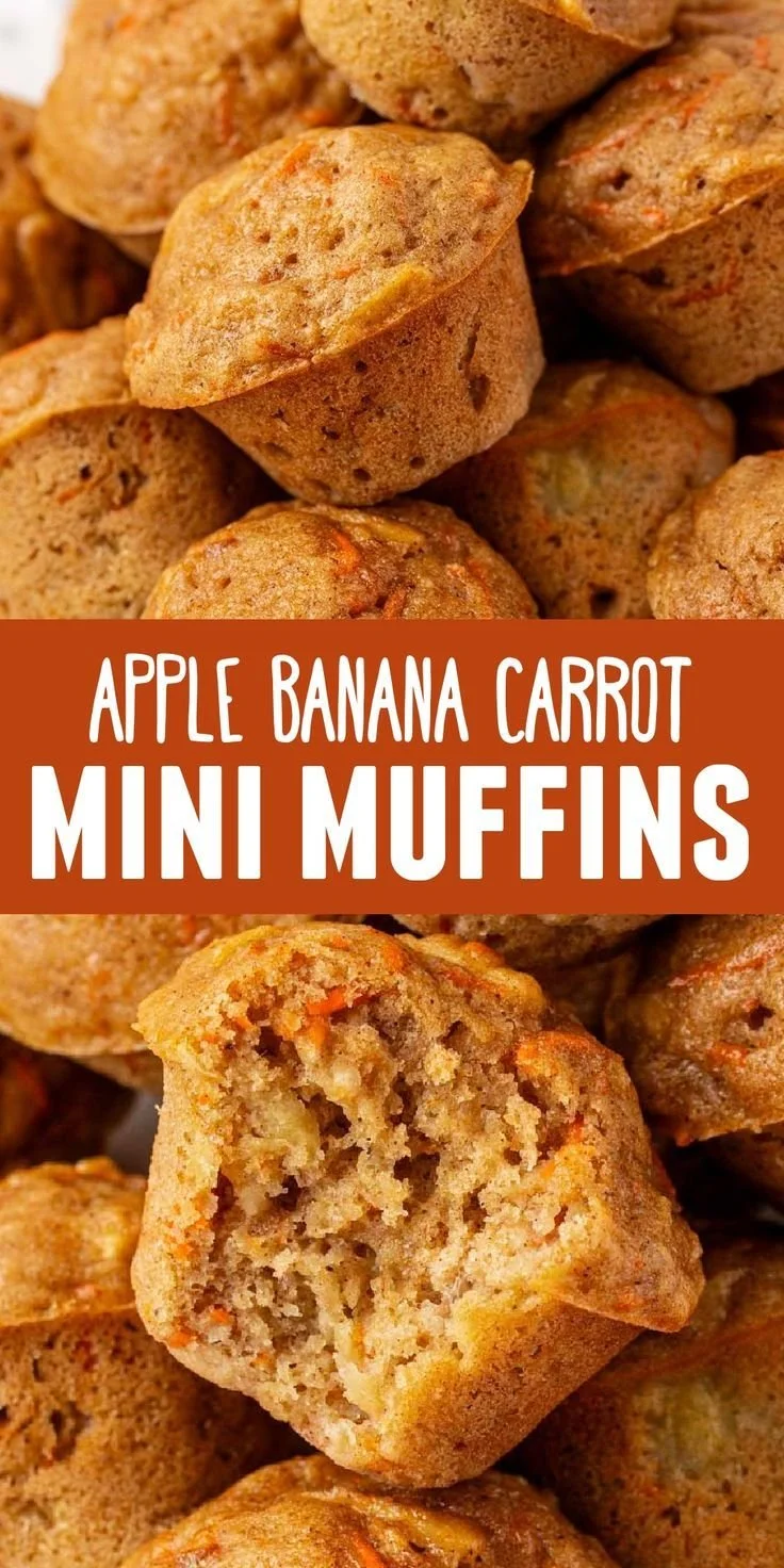 Freshly baked ABC mini muffins ready to be enjoyed