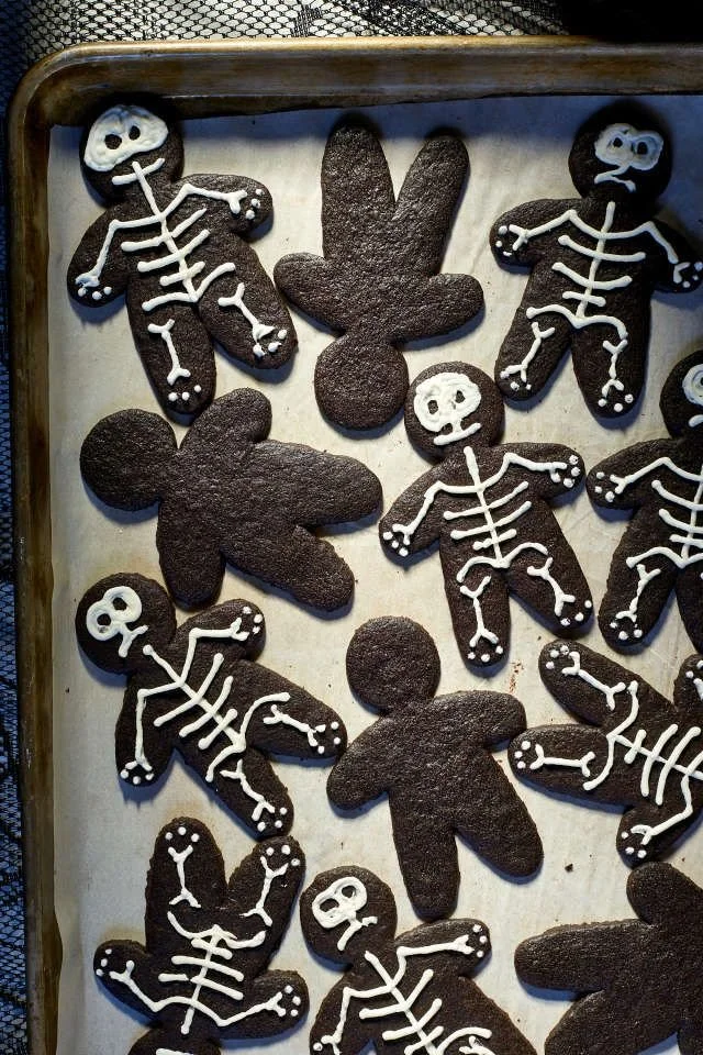 Delicious roll-out chocolate cookies ready to bake and enjoy.