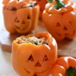 shredded chicken rice stuffed peppers halloween 2026 08 07 220122 1